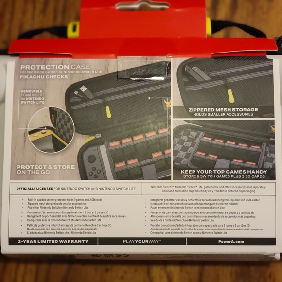 PowerA Pikachu Protection Case for Nintendo Switch (Not for Switch 2) - Picture 3 of 4